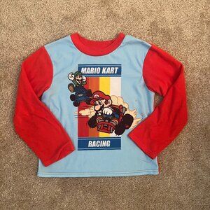Vintage Mario Kart Racing Kids Fleece Shirt